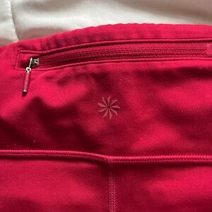 pink/red athleta leggings